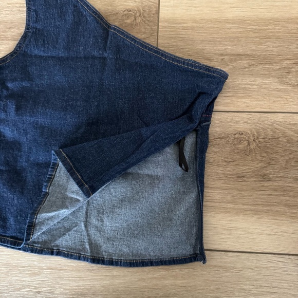Tommy Hilfiger One-Shoulder Denim Top - Picture 5 of 8